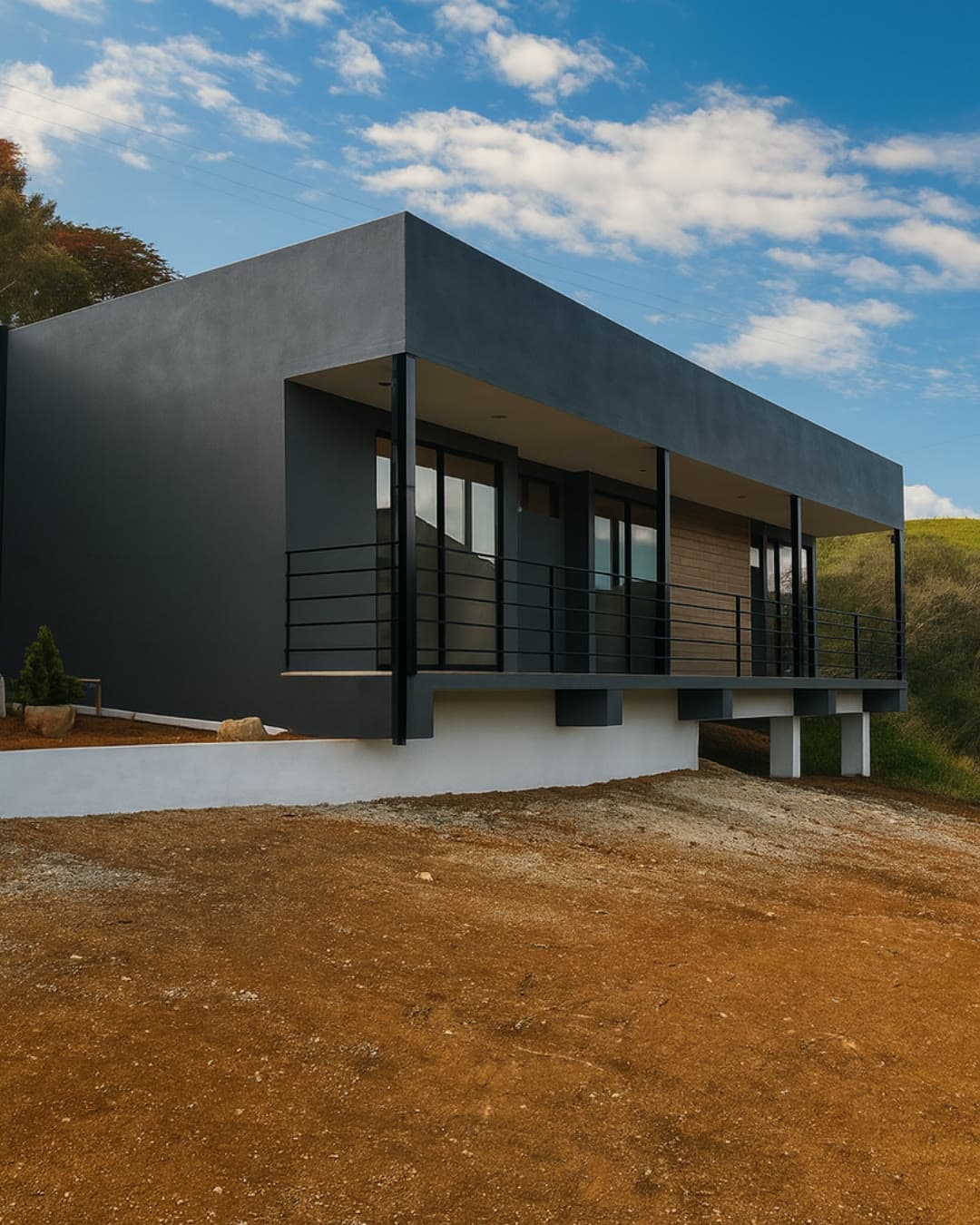Vivienda contemporánea construida por Fabrique en un entorno campestre