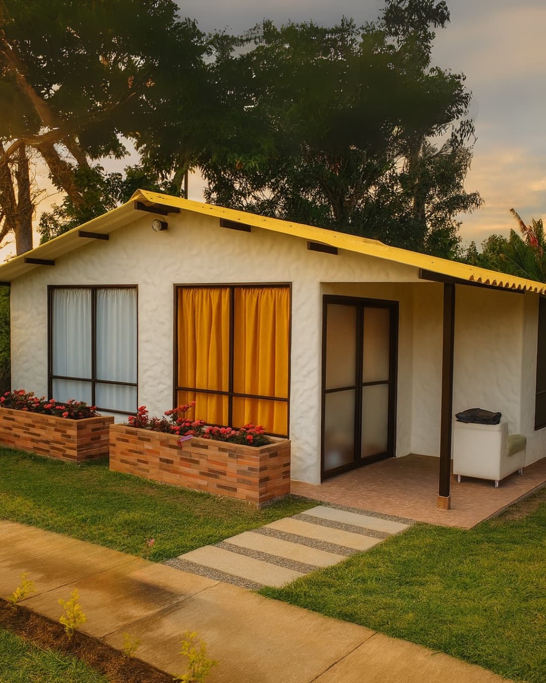 Vivienda Villa Hermosa construida por Fabrique rodeada de jardines